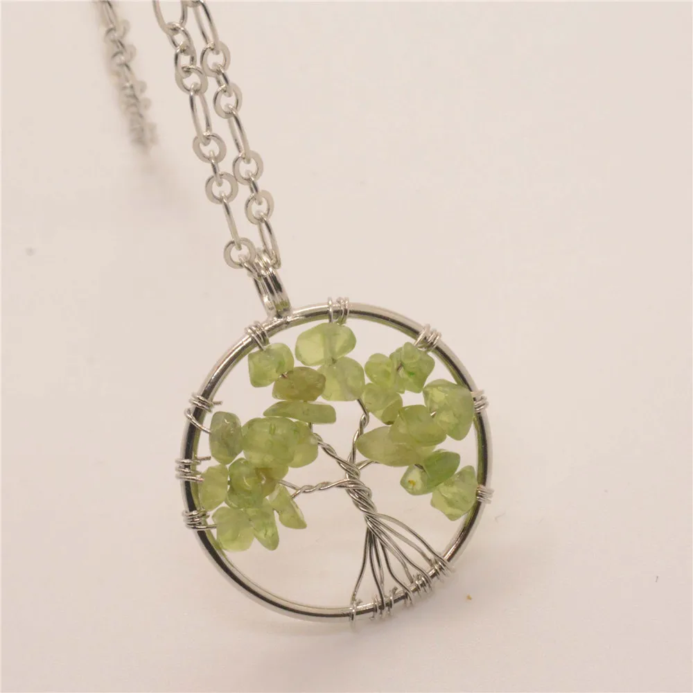 Бусины из натурального камня оливково-зеленое гравийное дерево круглой формы