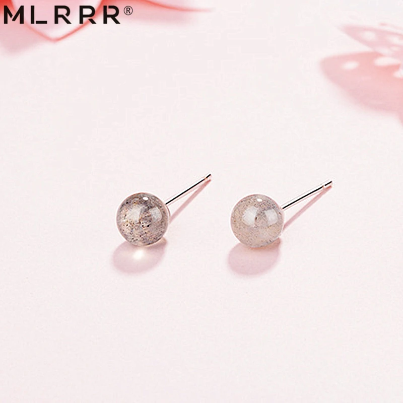 

Женские серьги из натурального лабрадорита