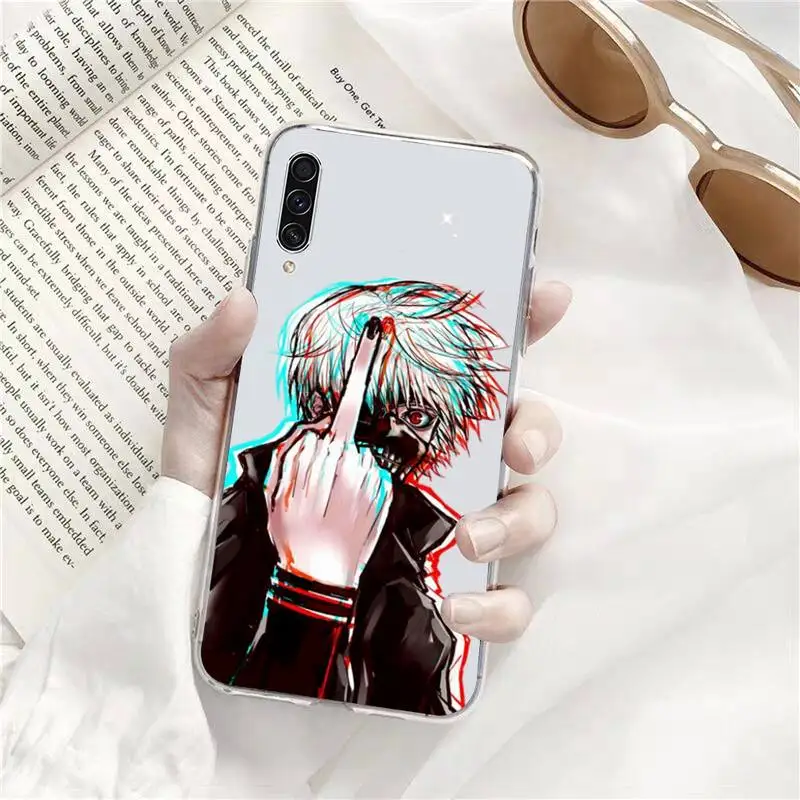 

tokyo ghoul anime Phone Case Transparent For Samsung Galaxy A71 A21s S8 S9 S10 plus note 20 ultra
