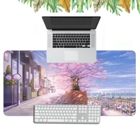 anime landscape mousepad grande large gaming mouse pad cartoon soft computer table mat rubber office xl pc laptop keyboard pad