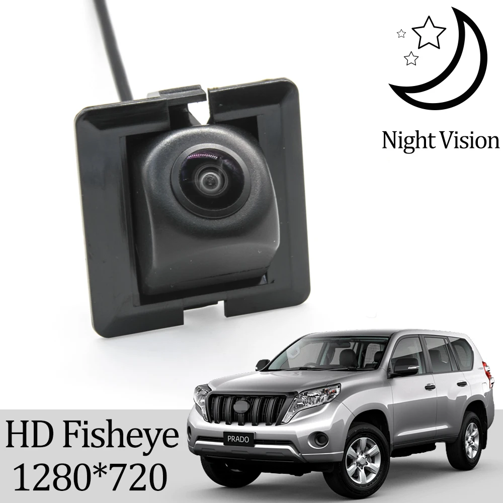 Камера заднего вида рыбий глаз Owtosin HD 1280*720 для Toyota Land Cruiser Prado (150) 2009 2010 2011 2012 2013 2014