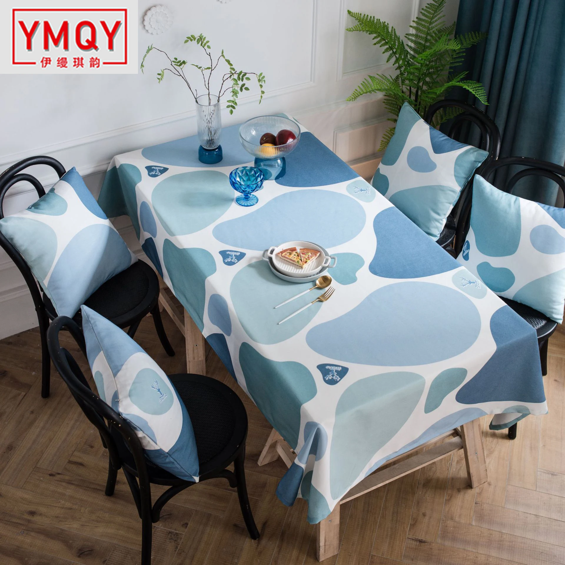 Водонепроницаемая прямоугольная скатерть нордический гусь мягкий камень с