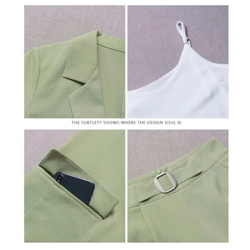 

New Pants Suit Elegant Woman Womens Outfits Suits Female Women Size Thin Section Office Ladies Commercial Uniform OL 3 Piece S