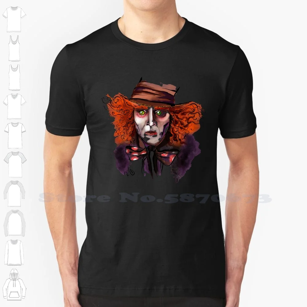 

Модная футболка Hatter с крутым дизайном, футболка, эскиз