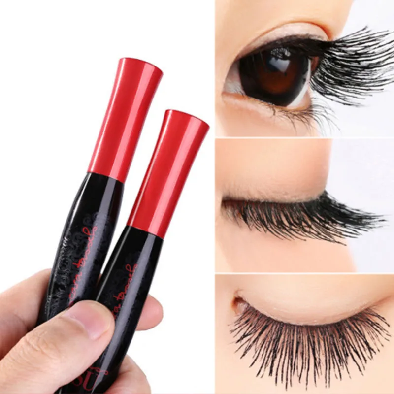 Макияж 4D шелковое волокно Тушь для ресниц водоСТОЙКАЯ Rimel тушь удлинение Черная