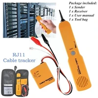 1 set professional cable finder tone generator probe tools tracer electrical wire network tracker fastship tester instrumen f3w4