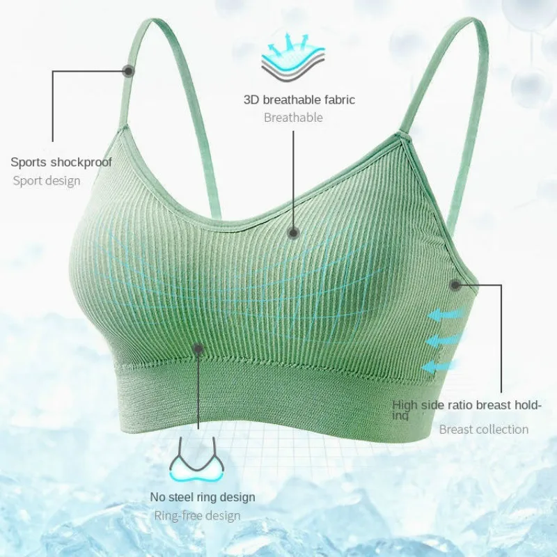 

Non-Marking Bra Women's Thin Sling Without Steel Ring, Big U-Shaped Back, Gather-Free Bra, Sexy Tube Top, Outer Wear Sports Bra