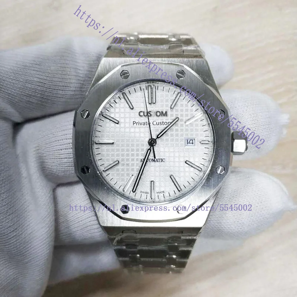 

Men's Automatic Mechanical Sports Watch 41mm Storage Luminous Date Stainless Steel Strap Luxury Brand Military Watch for Men