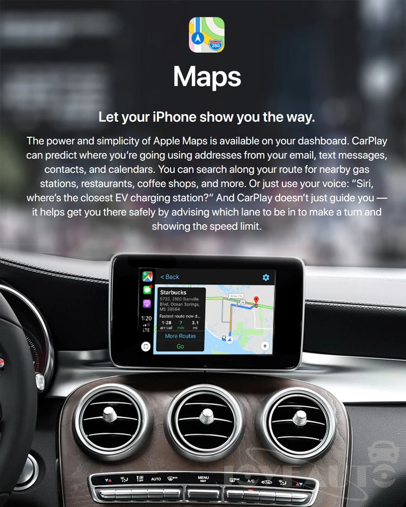 Joyeauto мультимедиа Mercedes V-Class Беспроводная OEM Apple Carplay Aftermarket Модифицированная- поддержка обновления камеры заднего вида