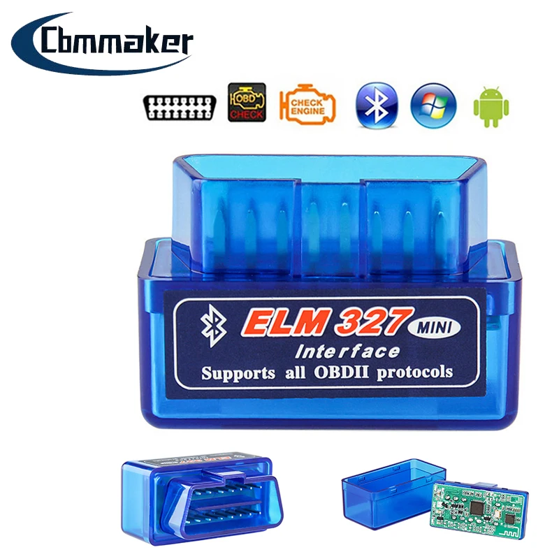 

Elm 327 Obd2 Scanner Bluetooth/Wifi V1.5/V2.1 Version OBD Car Diagnostic Tool Code Reader for Android Windows Symbian English