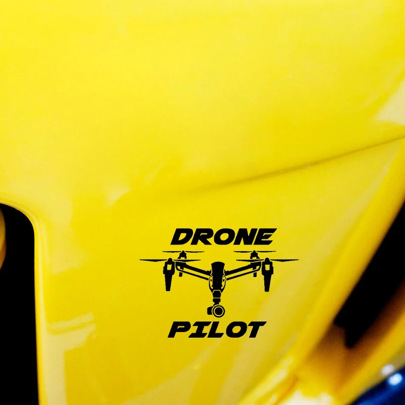 

Personalized Car Stickers DRONE PILOT UAV Car and Motorcycle Body Exterior Waterproof and Sunscreen Vinyl Decal,15CM*10CM
