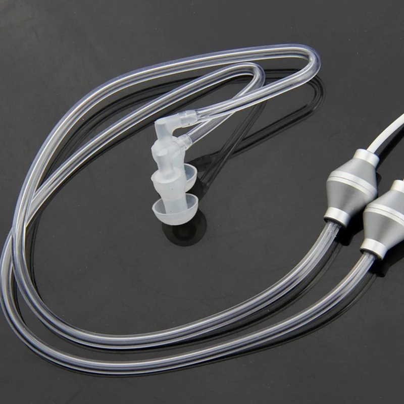 5PCS Universal 3.5mm Anti Radiation Binaural Earphones Air Tube Acoustic Earbuds Stereo Headphones with Microphone | Электроника