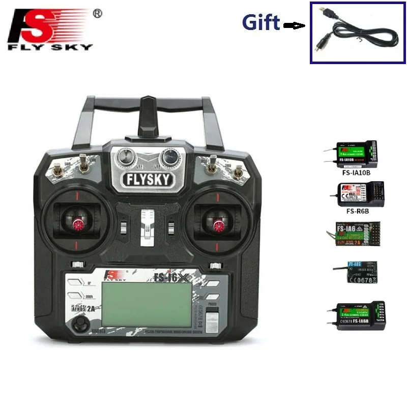 Flysky FS i6X 2 4 ГГц 10CH AFHDS 2A передатчика радиоуправляемой модели к компьютеру с IA6 iA6b iA10B