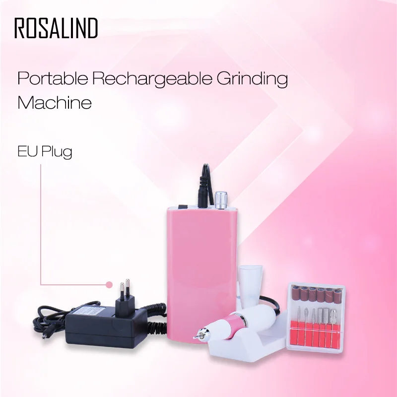 ROSALIND Полировка Ногтей Портативная зарядка шлифовальный станок электрический