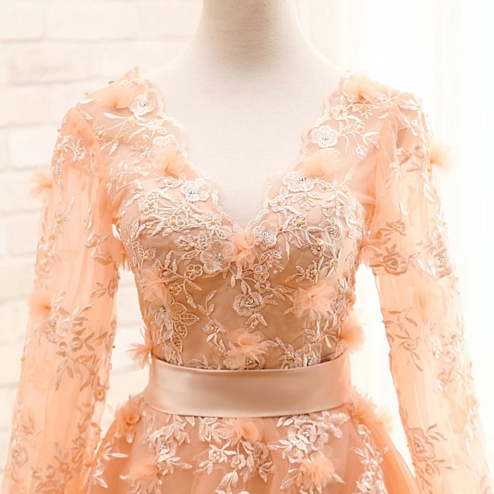 Платье для матери невесты VKBRIDAL элегантное платье до колена с длинным рукавом и