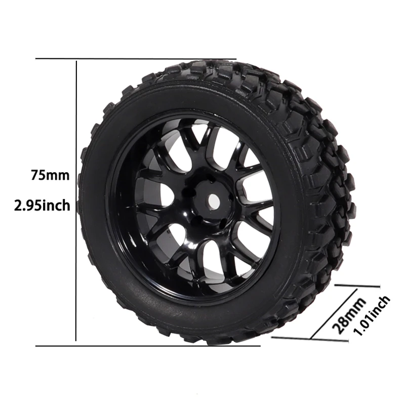 4 шт rc 110 колеса ступицы 12 мм шести