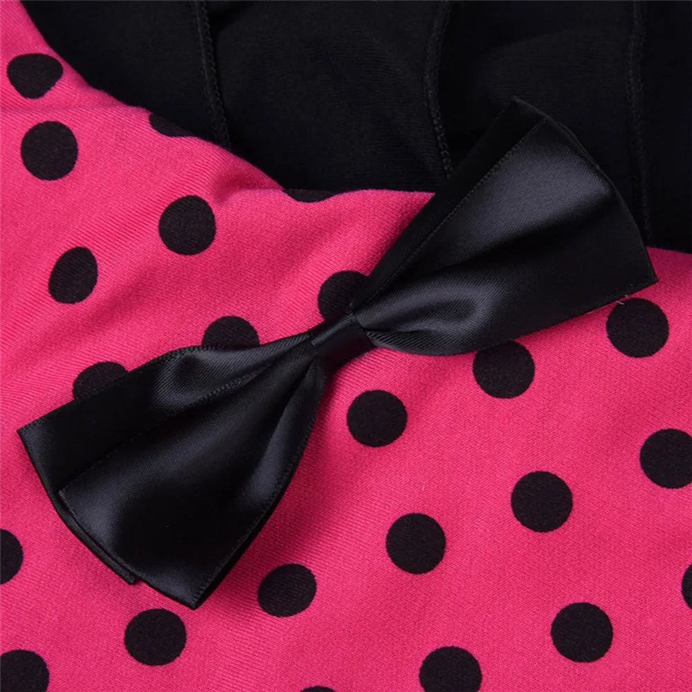Fashion hot autumn and winter dress girl wave point princess dress baby girl polka dot bow princess dress платье для девочки 40