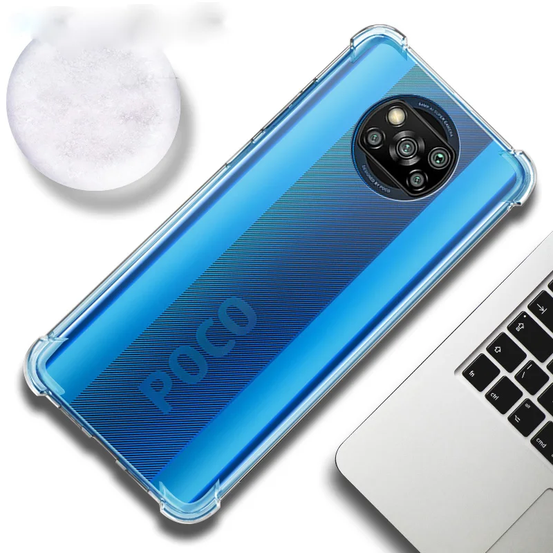 

Poco X3 NFC Case+Glass 360 Camera Protection for Poco X3 Pro Poko M3 F3 Pocophone M3 Pro 5G Full Cover Screen Protector Poco X3