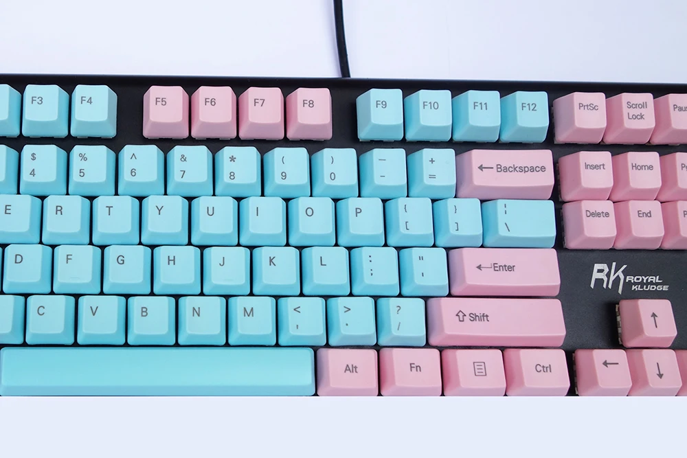 NPKC OEM PBT Keycaps сине-розовый смешанный ANSI вариант раскладки 61 Ключ 87 ключей 108 клавиш для Cherry MX переключатели механической клавиатуры