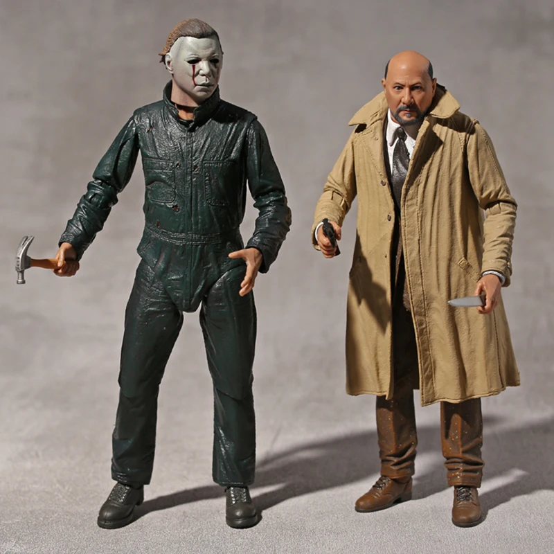 

NECA Halloween 2 Michael Myers & Dr Loomis 7" Action Figure Joint Movable Model Toy