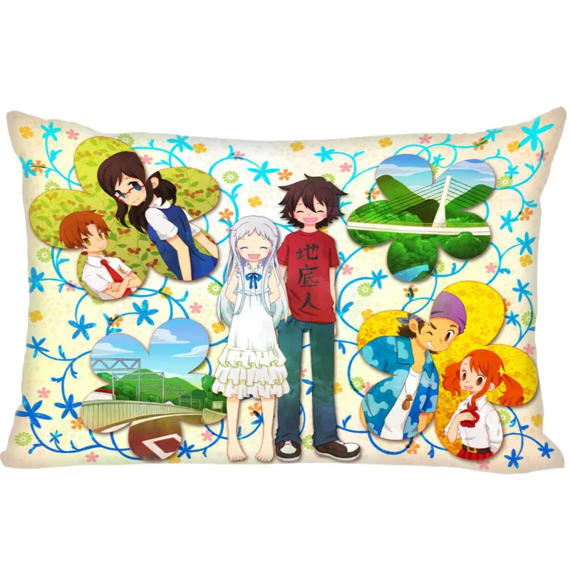 Прямоугольная подушка чехлы горячая Распродажа лучшее качество Аниме ANOHANA