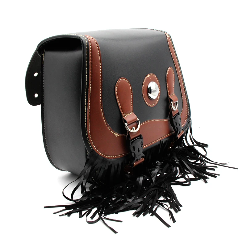 Мотоциклетная седельная сумка из искусственной кожи мотоциклетная боковая для