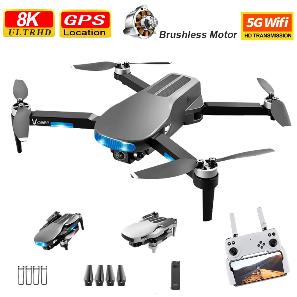Новинка 2021 Квадрокоптер LU3 MAX с GPS 8K Hd двойная камера стандартный Wi-Fi Fpv