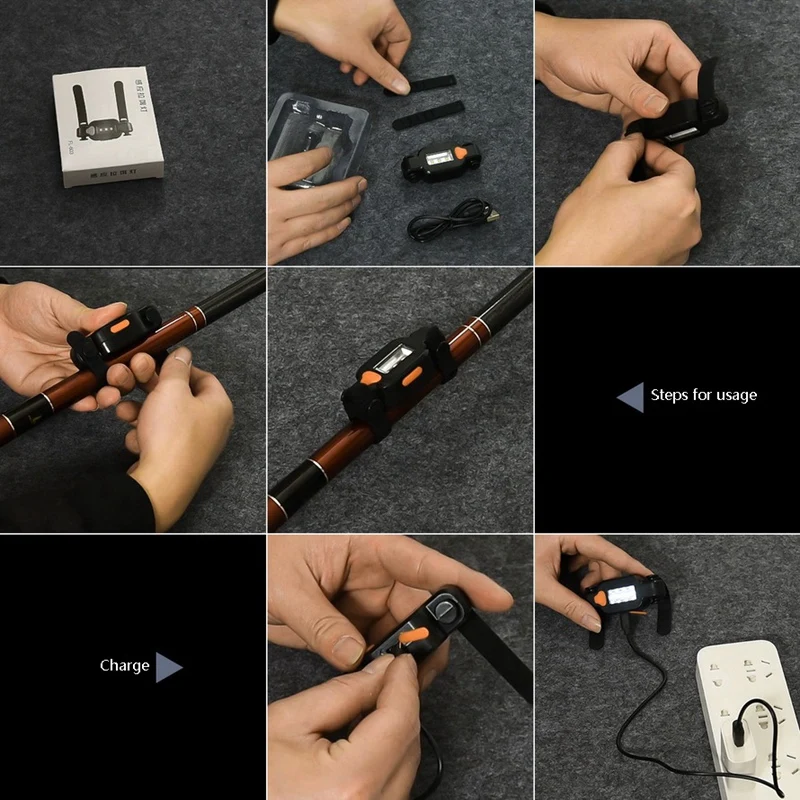 

Newest Electronic LED Fishing Rod Sensor Light Gravity Induction Lamp Fish Bite Sound Alarm Bell for Night Fishing