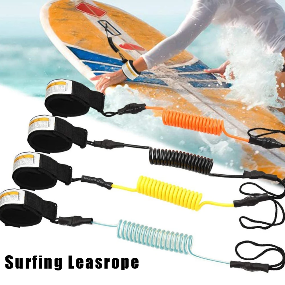 

KEEP DIVING Surfboard Leash 5ft Coiled Stand UP Paddle Board SUPs Wrist Ankle Leash Leg Rope