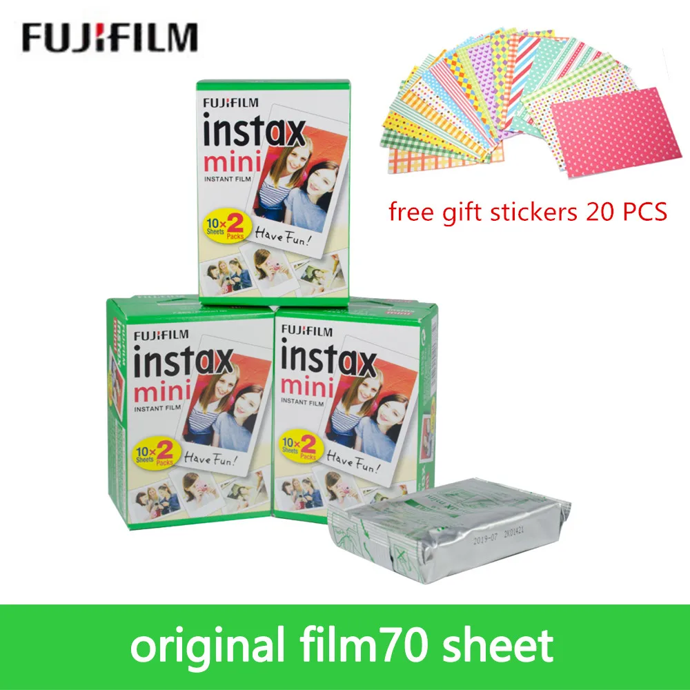 Белая пленка Fujifilm Instax Mini8 3 дюйма 70 листов для мгновенной фотокамеры Mini 9 7c 7s 25 50s 90 +