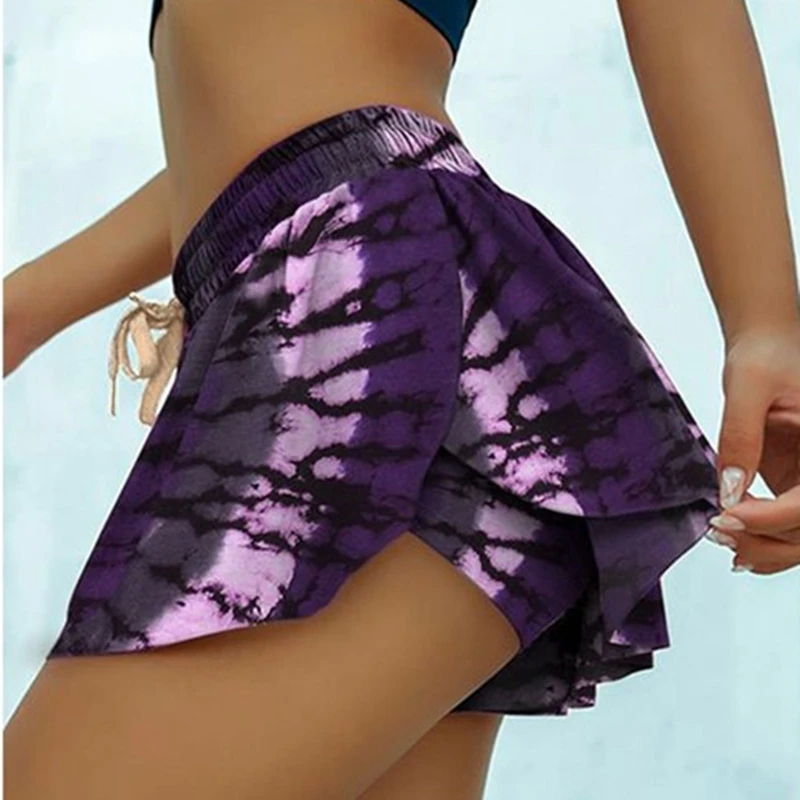 

High Waist Printed Yoga Shorts Summer New Women Sexy Breathable Quick Dry Naked Feel Buttery Soft Gym Sports Fitness Joggers