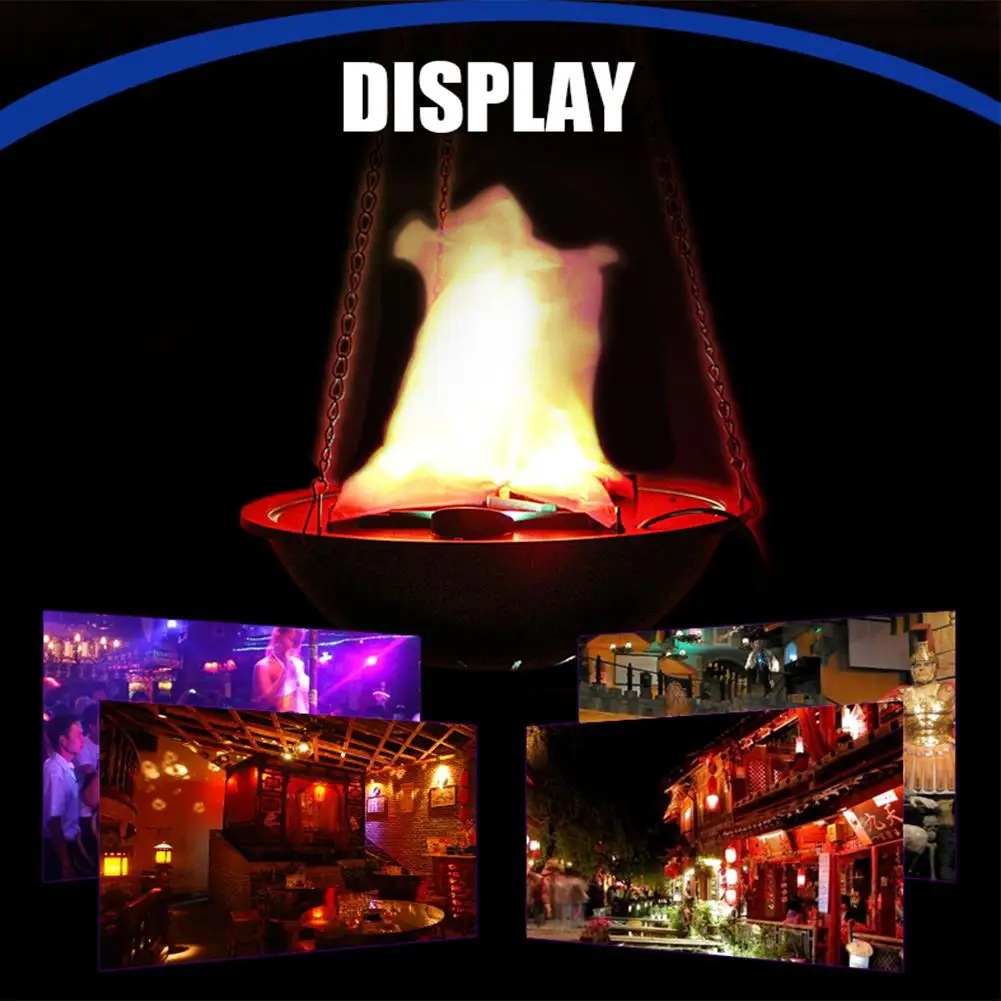 Забавная креативная лампа Kuulee с искусственным огнем светильник вечерние НКИ