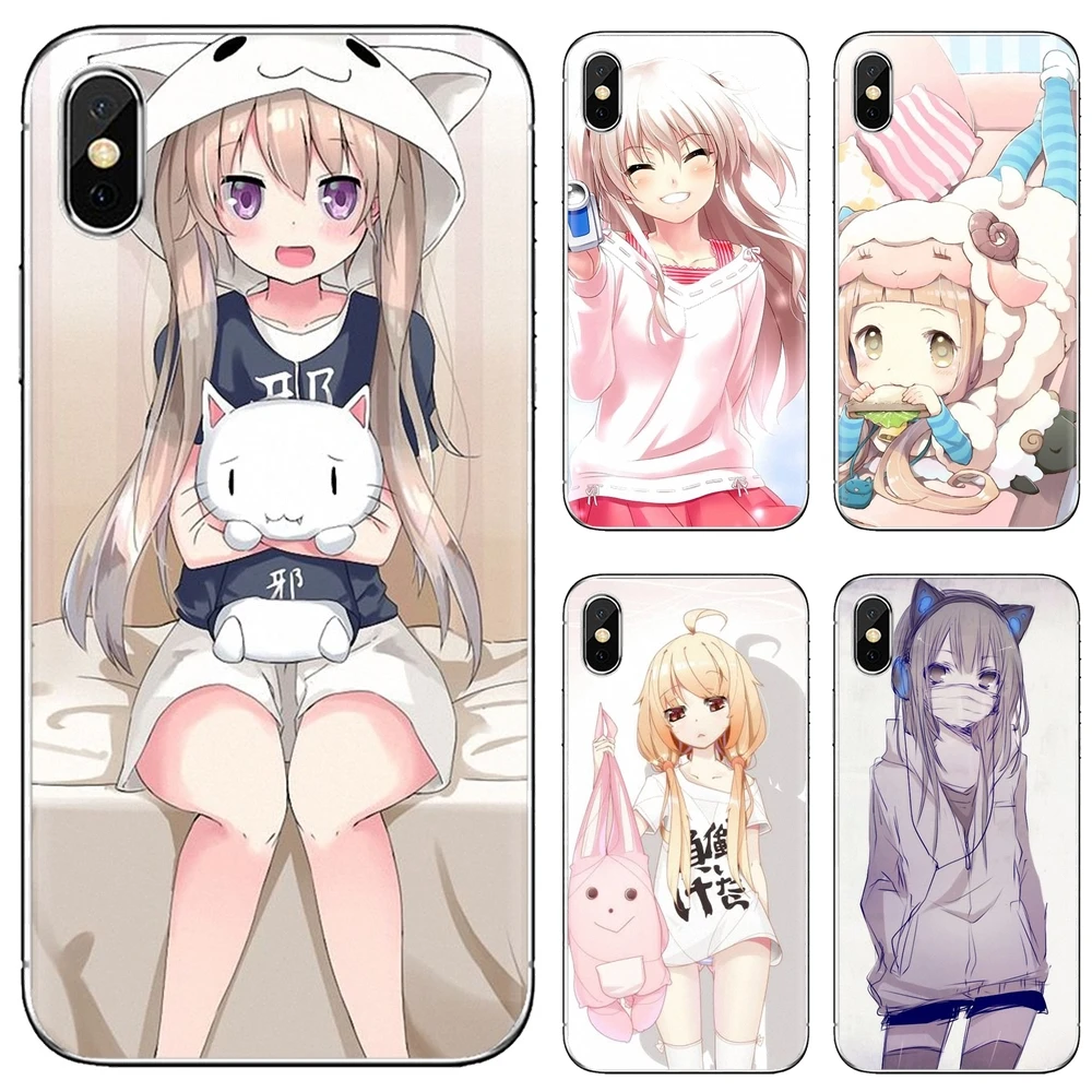 Японский аниме милый kawaii Девушка Лолита для iPhone iPod Touch 11 12 Pro 4 4S 5 5S SE 5C 6 6S 7 8 X XR XS Plus