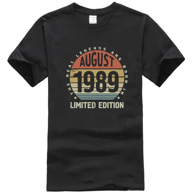 

30th Birthday Shirt For Women or Men, Born In August 1989 Shirt, Parent Gift Shirt