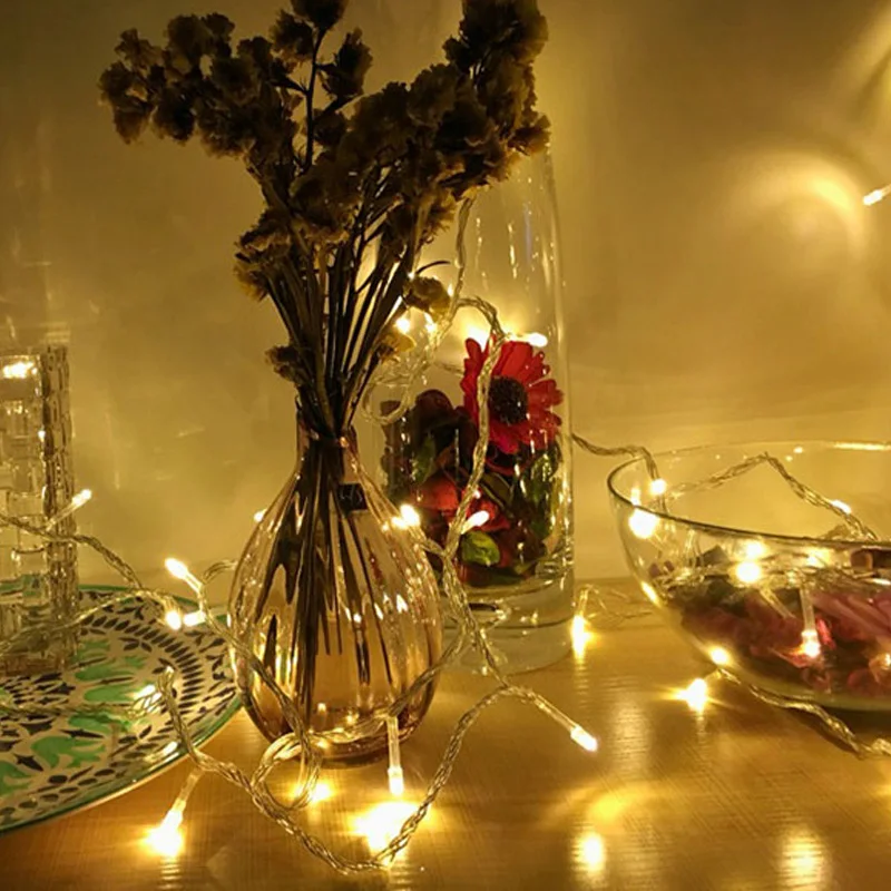 LED String Led Fairy Lights 10M 100LED Landscape Lamp Outdoor Wedding Xmas Decor Starry Romantic 110V Festivals | Лампы и освещение