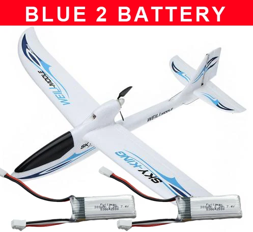 RC самолет F959 Sky King 3CH RC самолет с фиксированным крылом планер самолет RTF EPO Электрический летающий самолет игрушки - Цвет: Blue 2 BT
