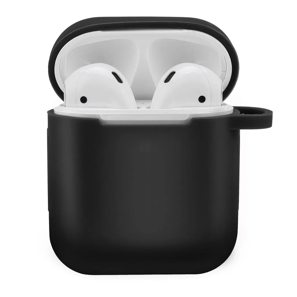 HIPERDEAL беспроводные наушники-вкладыши, стерео наушники для Airpods 2 и 1 зарядный чехол, силиконовый чехол и брелок с помпоном