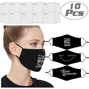 Маска Тканевая многоразовая, регулируемая, с фильтрами 10 шт., 3 шт.