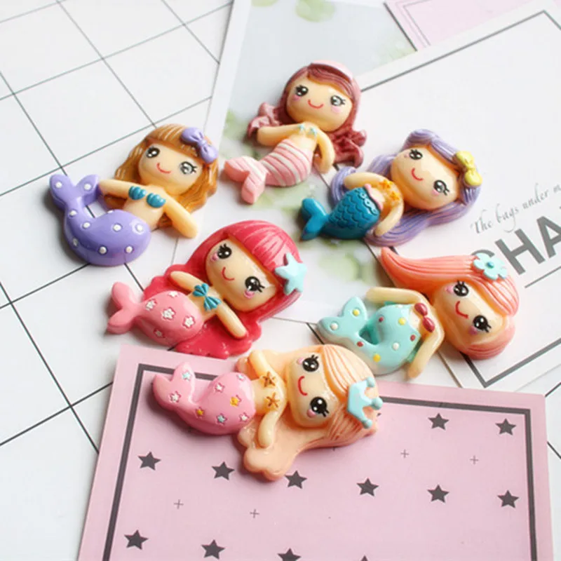 Чехол для телефона с мультяшным дизайном русалки DIY декоративные материалы