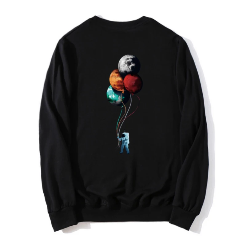 Осенняя Толстовка космонавта для путешествий мужчин/женщин с длинным рукавом