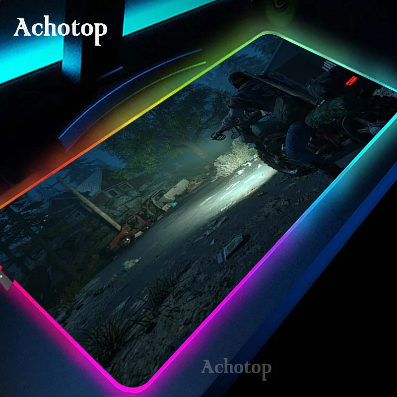 

Days Gone Gaming Mouse Pad RGB Mouse Pad Gamer Computer Mousepad RGB Backlit Mause Pad Large Mousepad XXL For Desk Keyboard Mat
