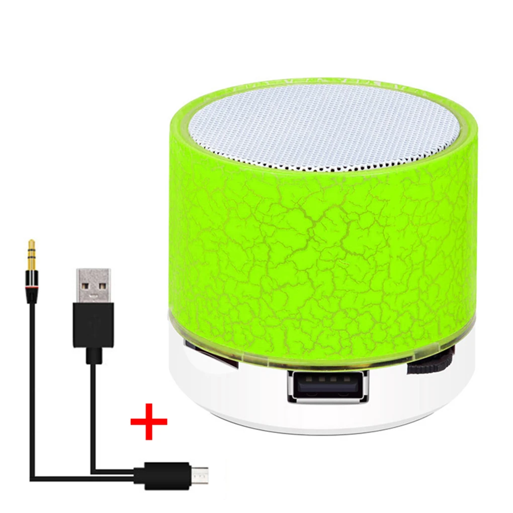 Мини Беспроводная портативная bluetooth-колонка s Crack LED USB Радио FM MP3 стерео звуковая