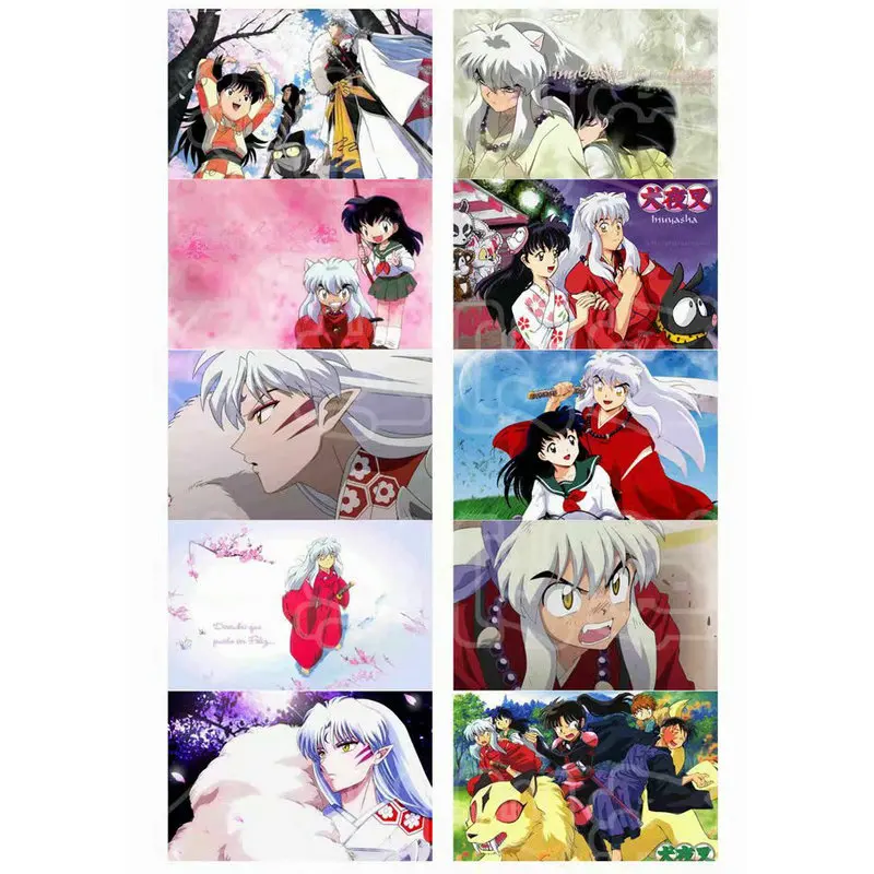 

Наклейки Inuyasha 100 шт., стикеры аниме разных стилей, s Bus ID, водонепроницаемые Стикеры для карт