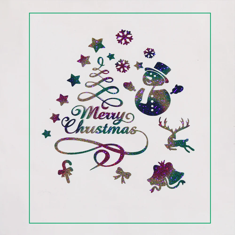 Круглый мульти Радужный голографический ПУ HTV теплопередача виниловая железная