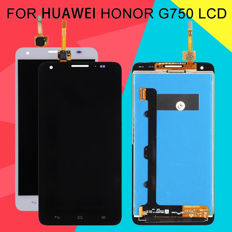 Catteny 1 шт. для Huawei G750 ЖК дисплей с сенсорной панелью дигитайзер в сборе U10 T01 T00 экран