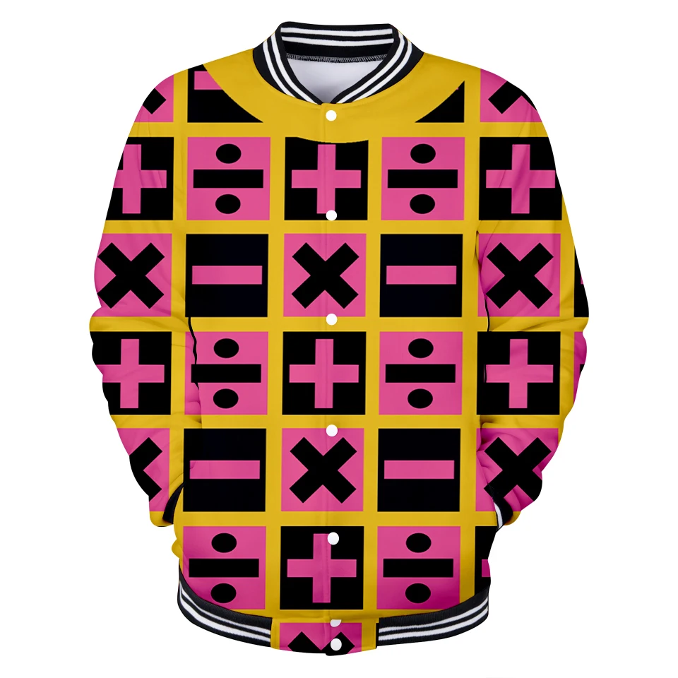 Джоджо Необычные Приключения печати 3D бейсбольные куртки для женщин и мужчин