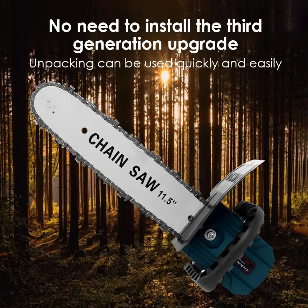 

Practical 11.5inch Felling Saw Electric Chain Saw Grinding Angle Cutting Multifunction Portable Black Part Power Tools