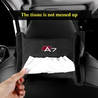 for audi q7 paper towel automoblie storage bag interior accessories car styling tissue box napkin storage box