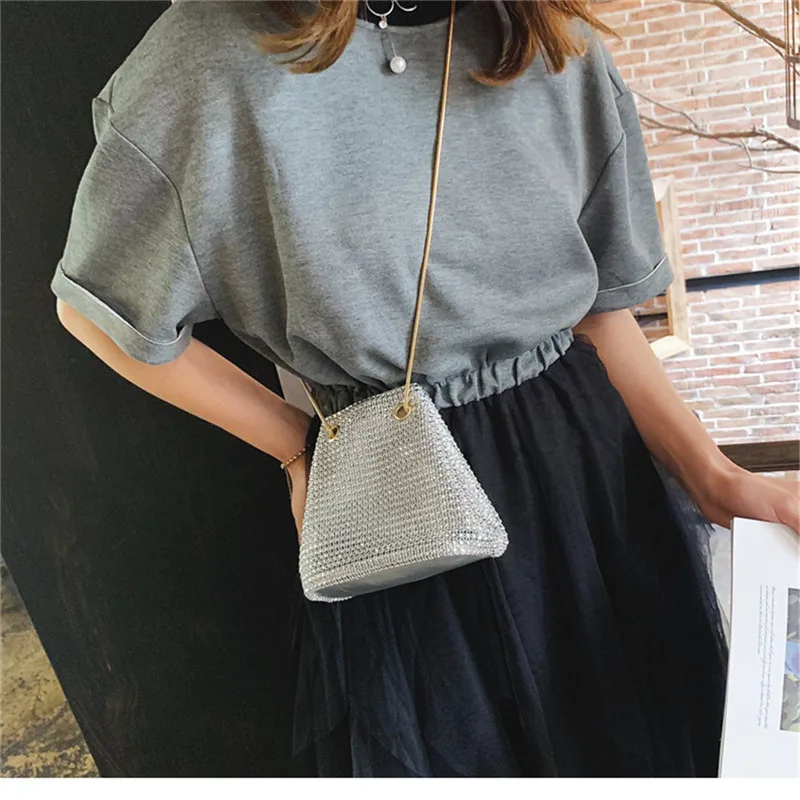 Женская сумка сумки на плечо бриллиантовые мини дамские свадебные вечерние