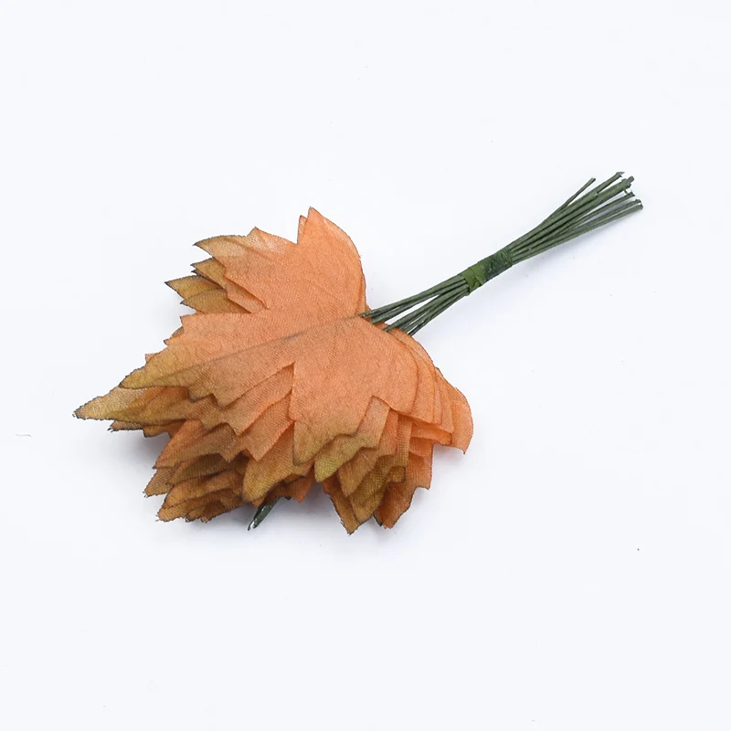 

12 шт., искусственные шелковые зеленые листья для вечерние